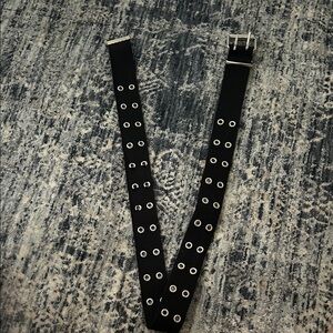 Tilly's Black Belt with Silver Buckle